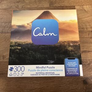 Calm Mindful Puzzle 300 pcs Waterfall Mountain 30-day App Subscription Included